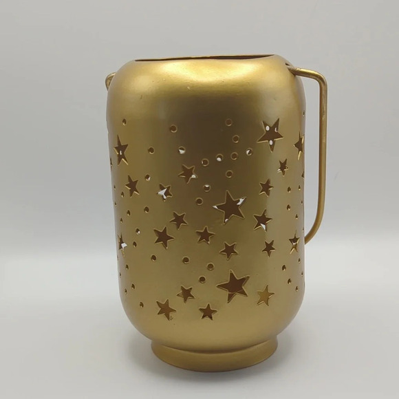 Artisan Other - Milky Way Lantern Gold Plated Steel Candle Holder